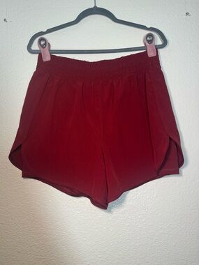 Avia Deep Red Athletic Elastic-Waist Shorts